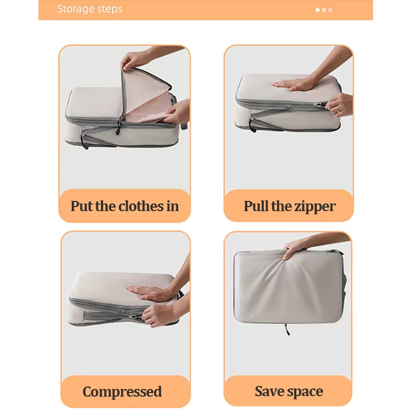 Compressed Packing Cubes Set 3Pcs 