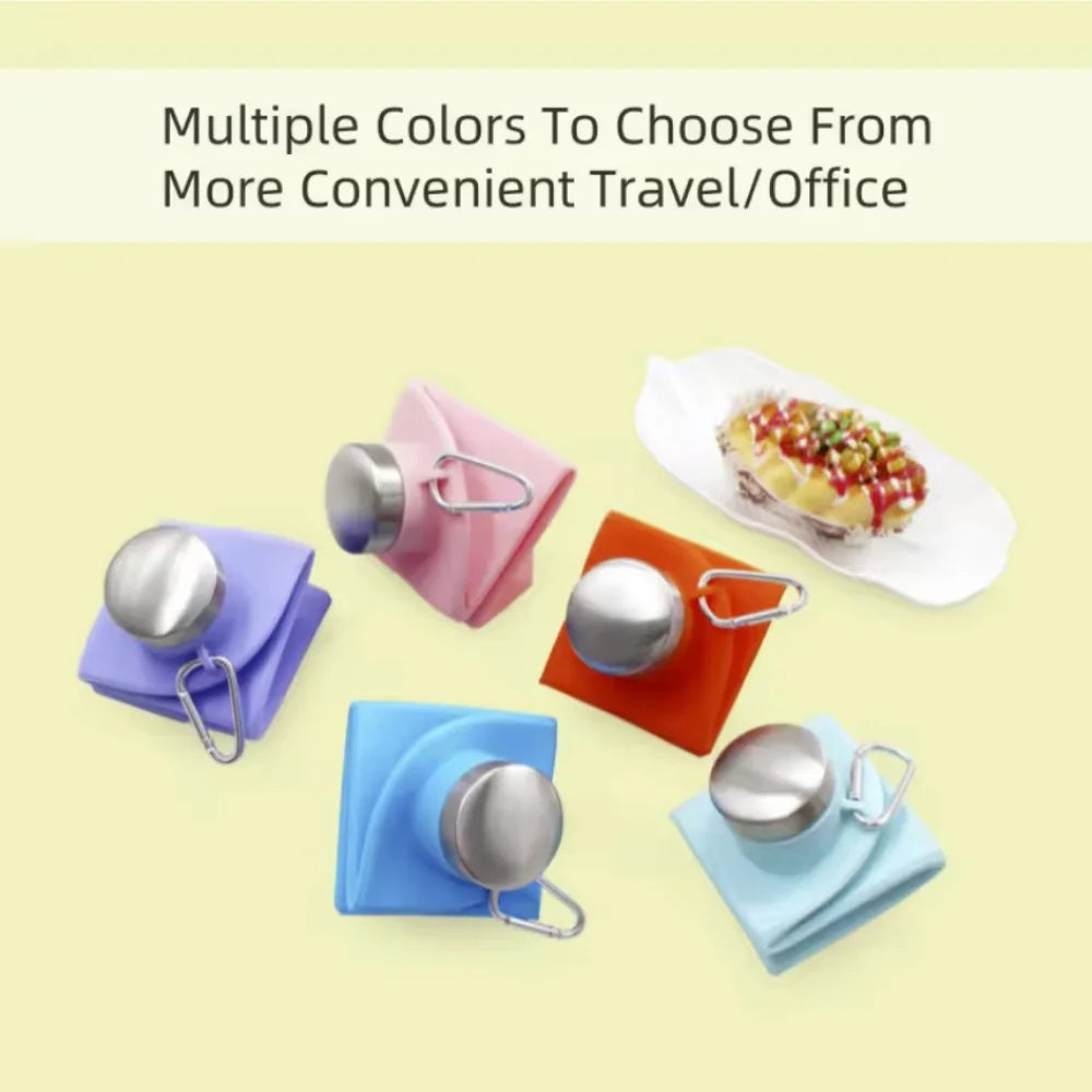 700ML Collapsible Water Bottle Leakproof Valve Reusable Silicone Foldable Travel Water Bottle 
